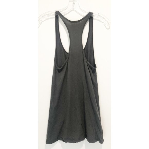 Urban Outfitters's Grey Racerback Graphic Tank Top - Picture 3 of 5